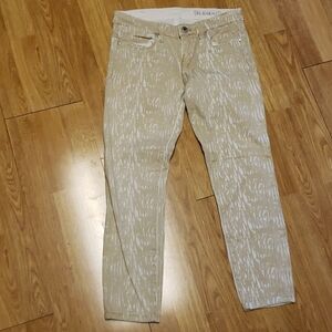 Blank NYC tree bark print cropped jeans 26